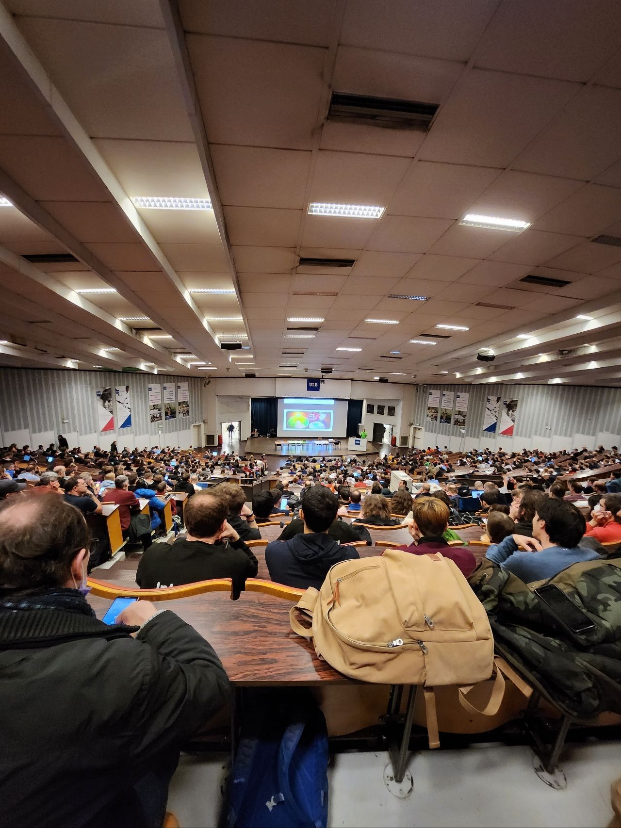 Speech on the main stage