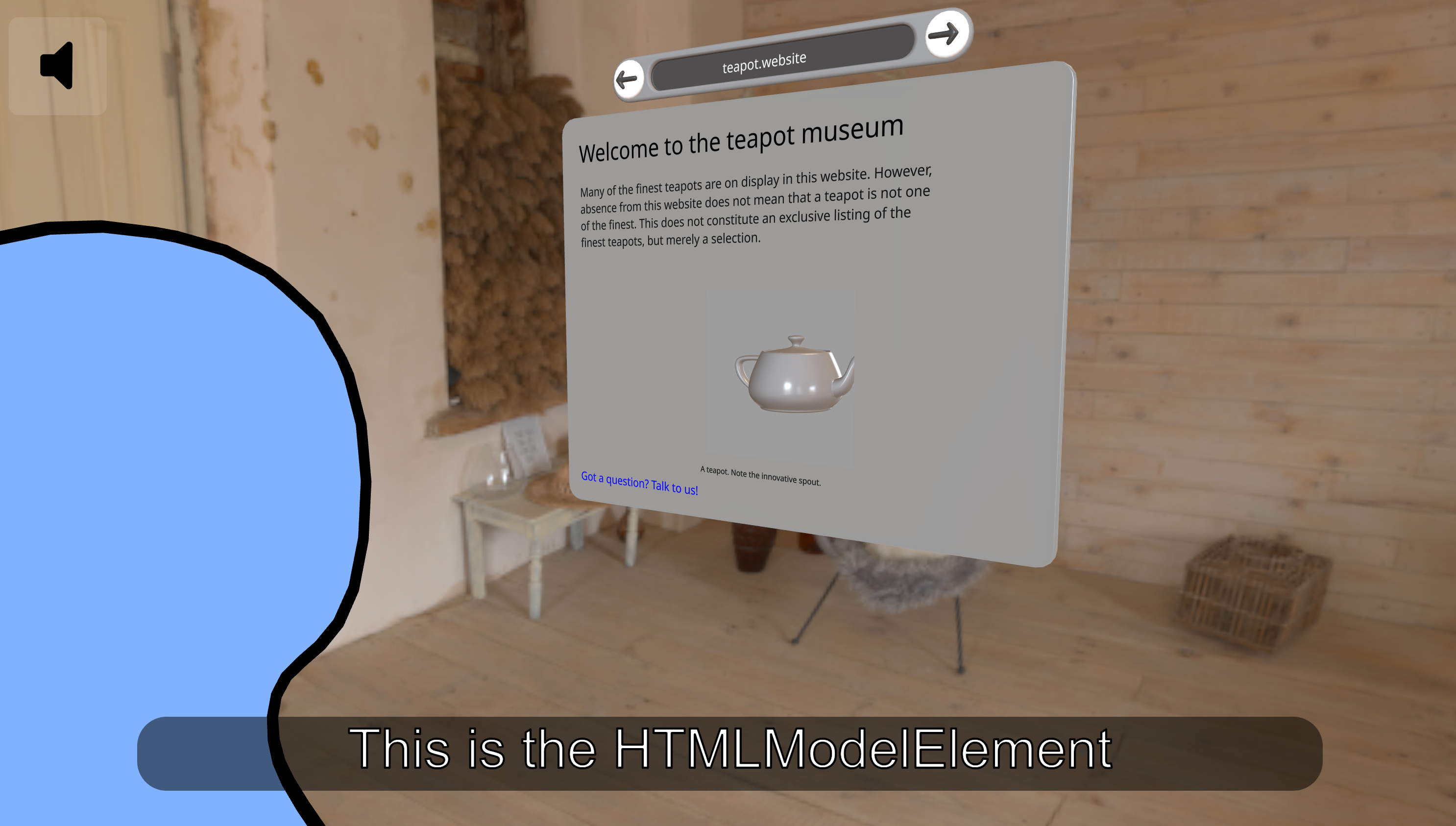 The demo of model element proposal